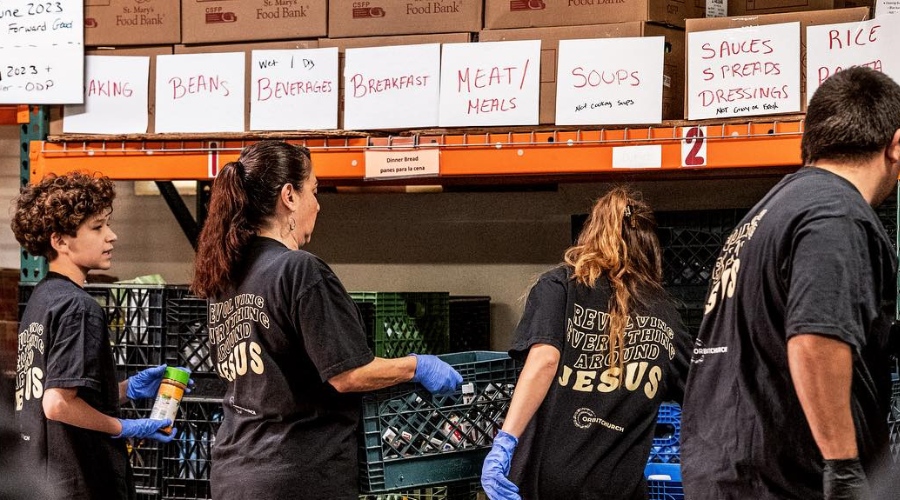 People from Orbit Church serving