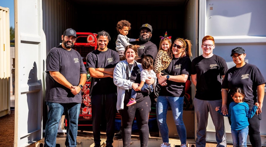 People from Orbit Church serving