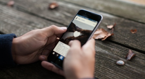 social-media-church-thmbnl Person using social media